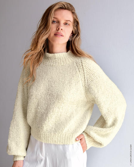 Anleitung Nr. 19879 Raglan-Pullover aus Orsettini & Glamour