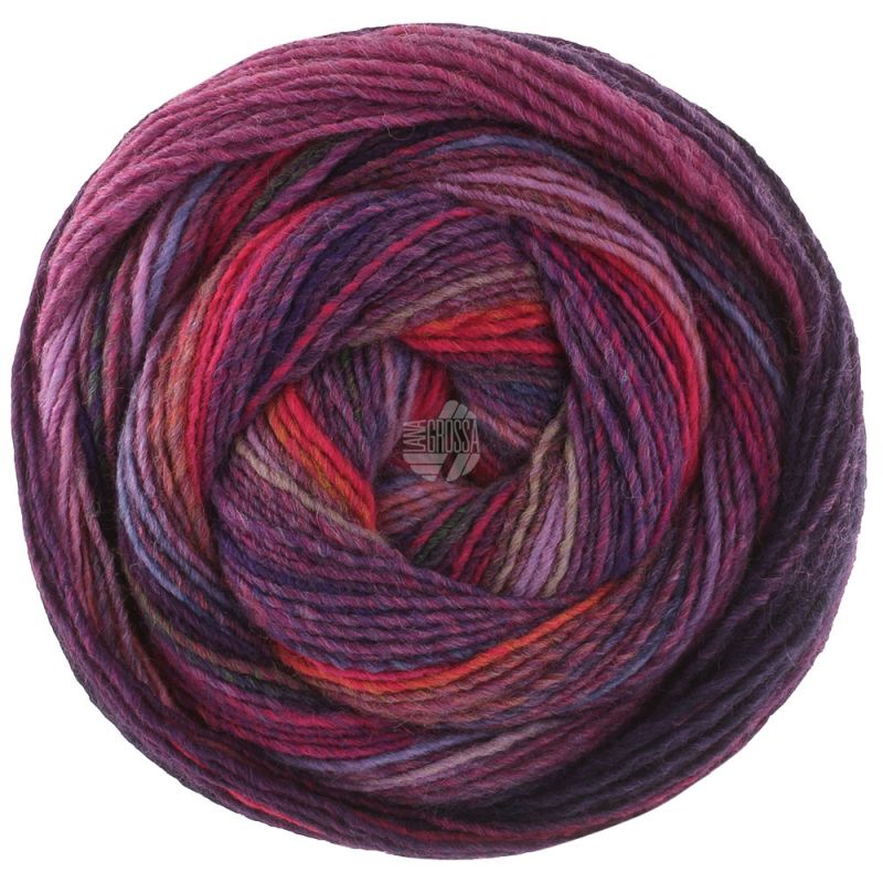 233 Pink/Fuchsia/Rosa/Erika/Graulila/Orchidee/Kobaltblau (Gomitolo Intenso)