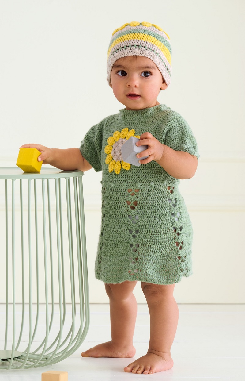 Anleitung Nr. 19654 Kleid aus Ecopuno (Lana Grossa)