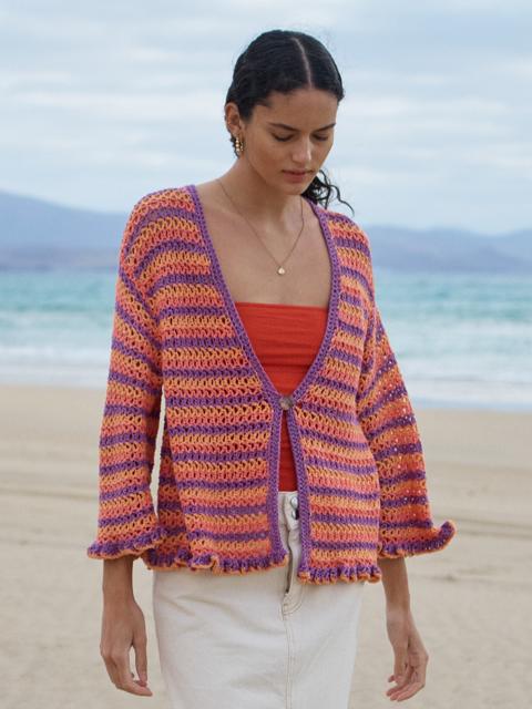 Anleitung Nr. 17525 Streifencardigan aus Alta Moda Cotolana