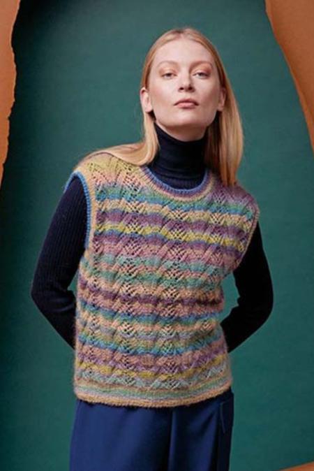 Anleitung Nr. 18885 Pullunder "Kelsey" aus Aurora (Lang Yarns) 