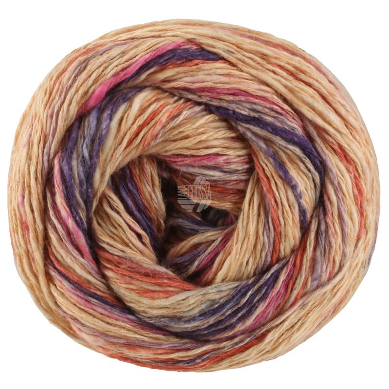 3045 Pfirsich/Rost/Zwetschge/Pink/Flieder/Rauchblau (Gomitolo California)