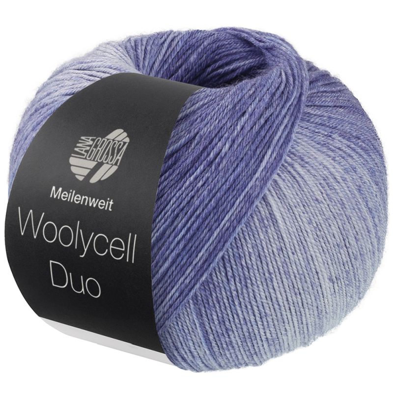 6005 Marine/Grau-/Hellblau (Woolycell Duo)