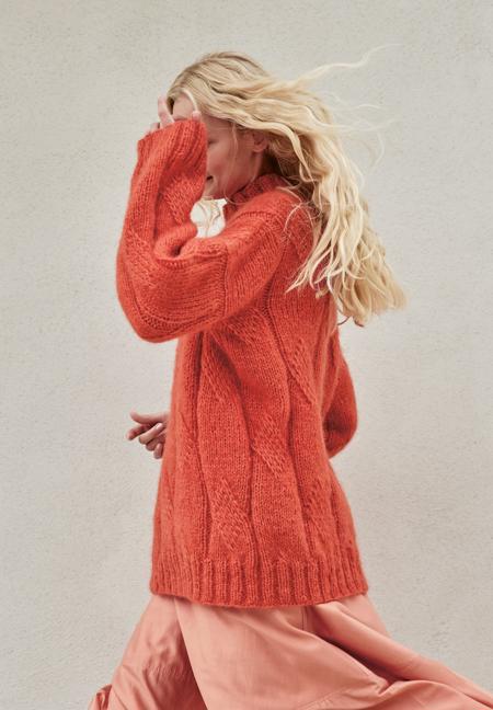 Anleitung Nr. 19228 Oversized Pullover aus Mohair di Gio