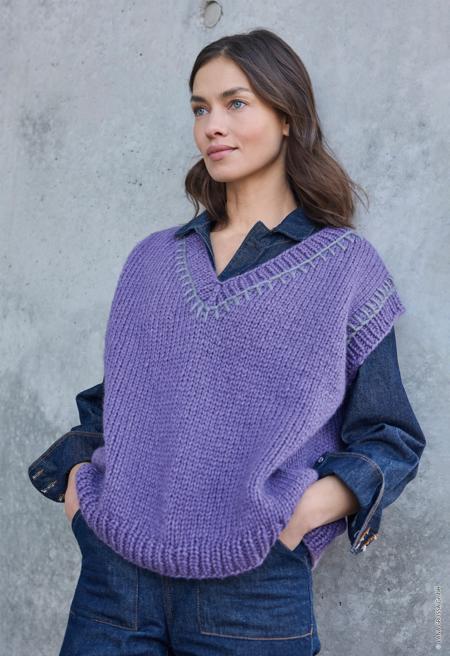 Anleitung Nr. 18909 V-Pullunder aus Winter Softness