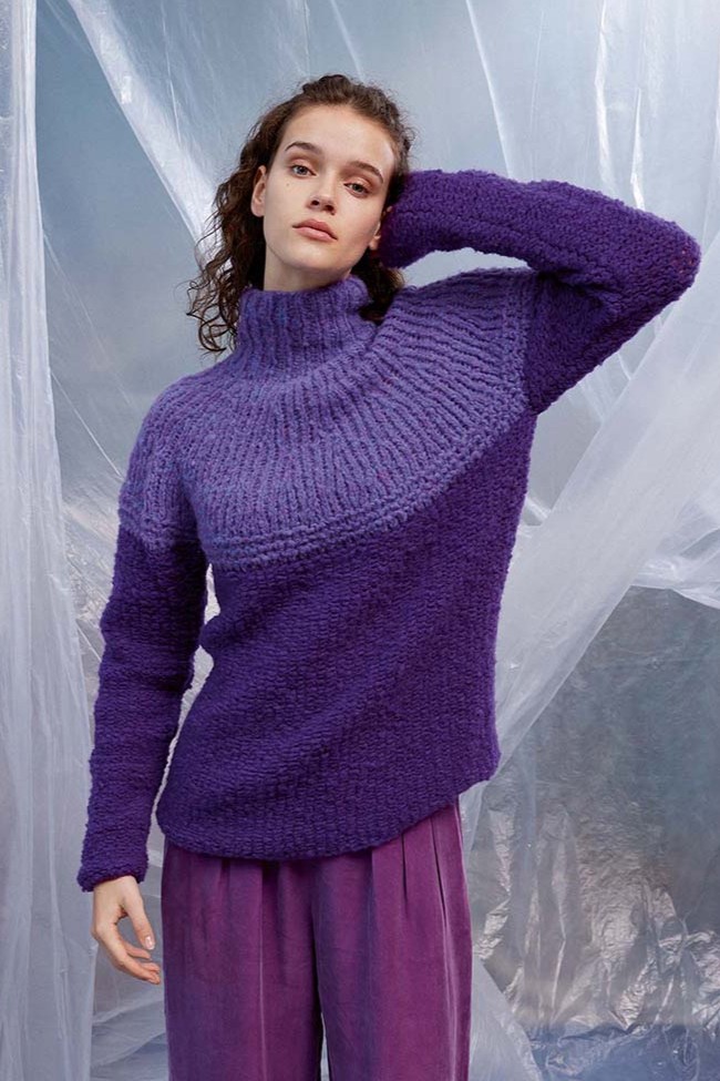 Anleitung Nr. 18848 Top down Pullover "Sibille" aus Phoenix (Lang Yarns)