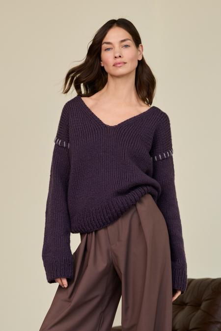 Anleitung Nr. 18939 V-Pullover aus Winter Softness