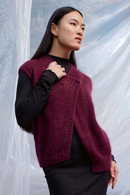 Anleitung Nr. 18856 Slipover "Joya" aus Mohair Luxe (Lang Yarns)