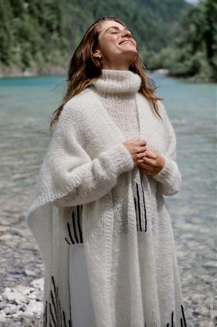 Cape aus Mohair Moda & Cool Merino