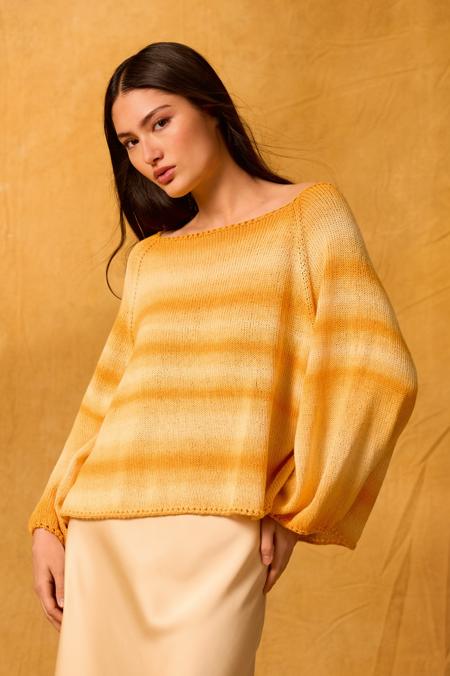 Anleitung Nr. 19639 Top-Down Raglan-Pullover aus Gomitolo Tono (Lana Grossa)