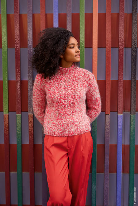 Anleitung Nr. 19023 Pullover aus Brigitte No. 2 & Mohair Moda