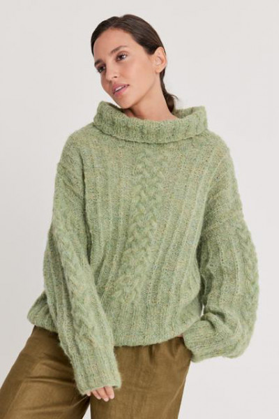 Pullover aus Natural Alpaca Lungo