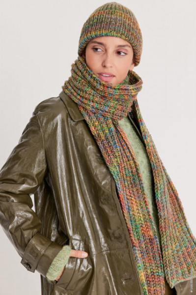 Schal aus Cool Merino Big Color