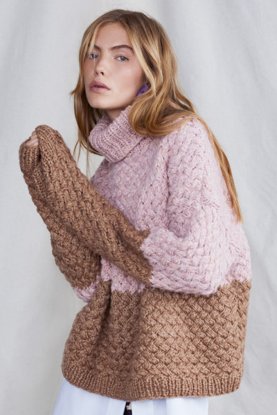 Pullover aus Lala Berlin Lovely Cotton einfärbig