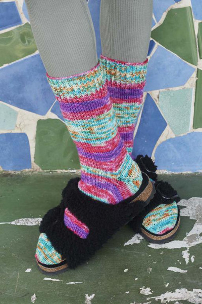 Socken "Mosaic Pieces" aus Wooladdicts Move